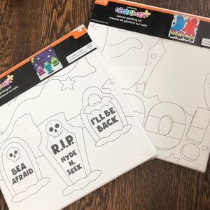 Halloween Coloring Canvas